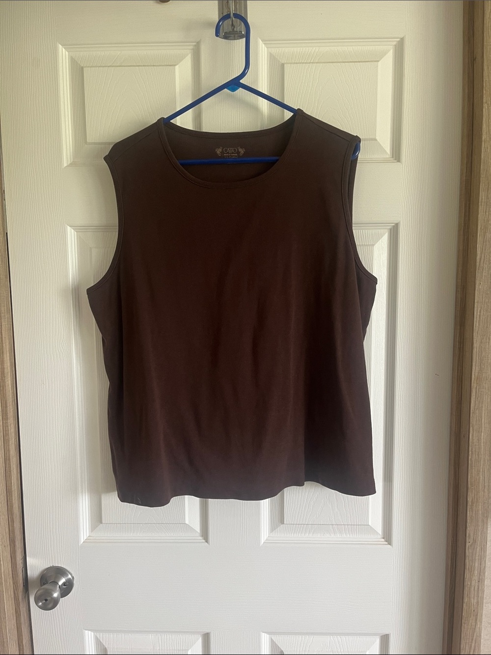 Cato Women's Sleeveless Tank Top - Brown Size 22/24W